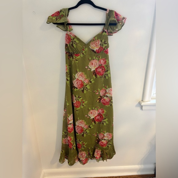 Betsey Johnson Green Floral Bouquet Bounty Dress NWT - Picture 6 of 12